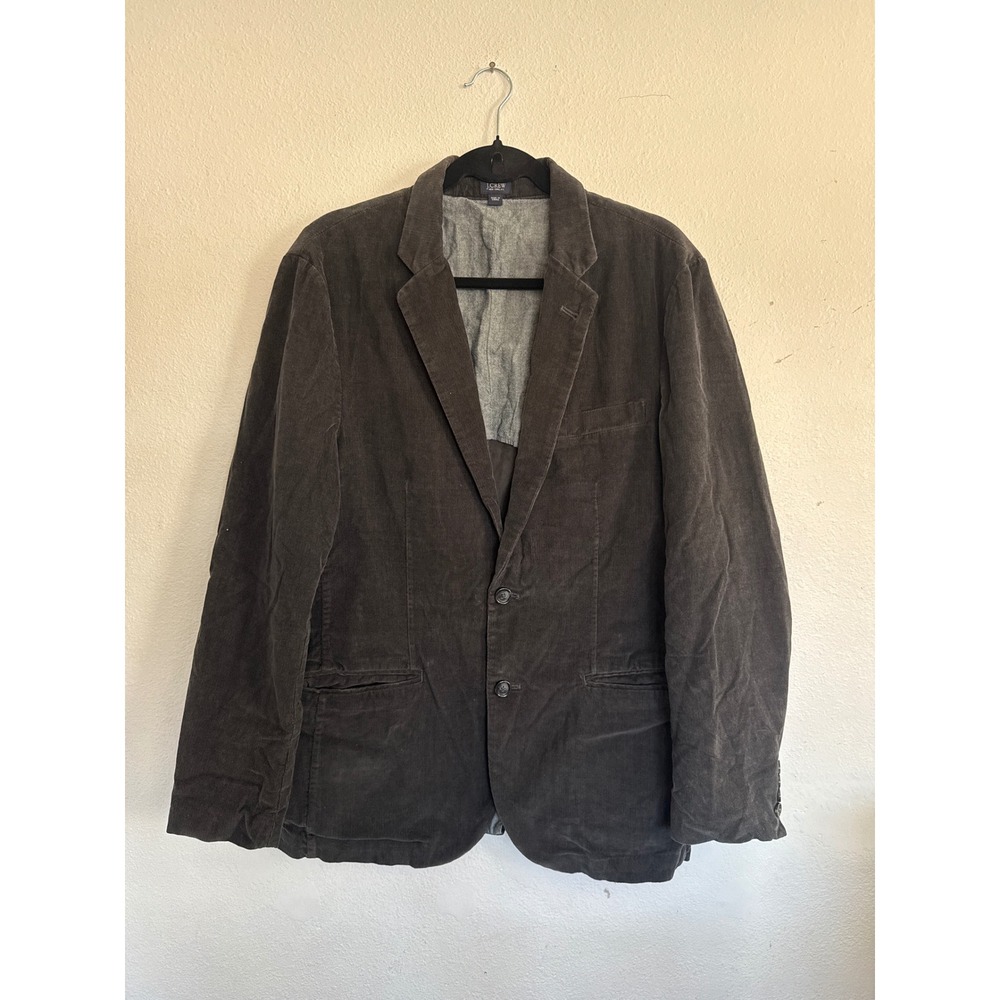 J.Crew Mens Corduroy Blazer Sport Coat Dark Gray Charcoal Size M RN77388 - Picture 3 of 5